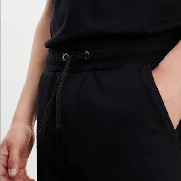 NWT! THE KOOPLES Men's Black Cotton Joggers with Contrasting Logo - Picture 4 of 10